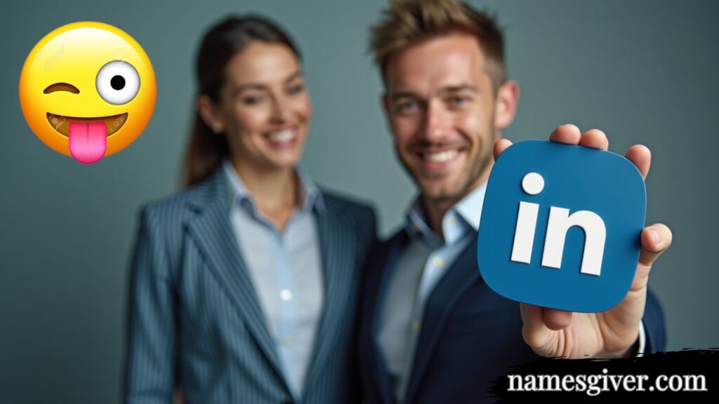 man sit on LinkedIn logo and smiling