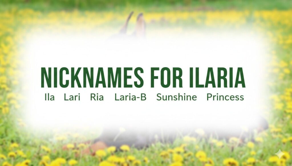 Nicknames for Ilaria